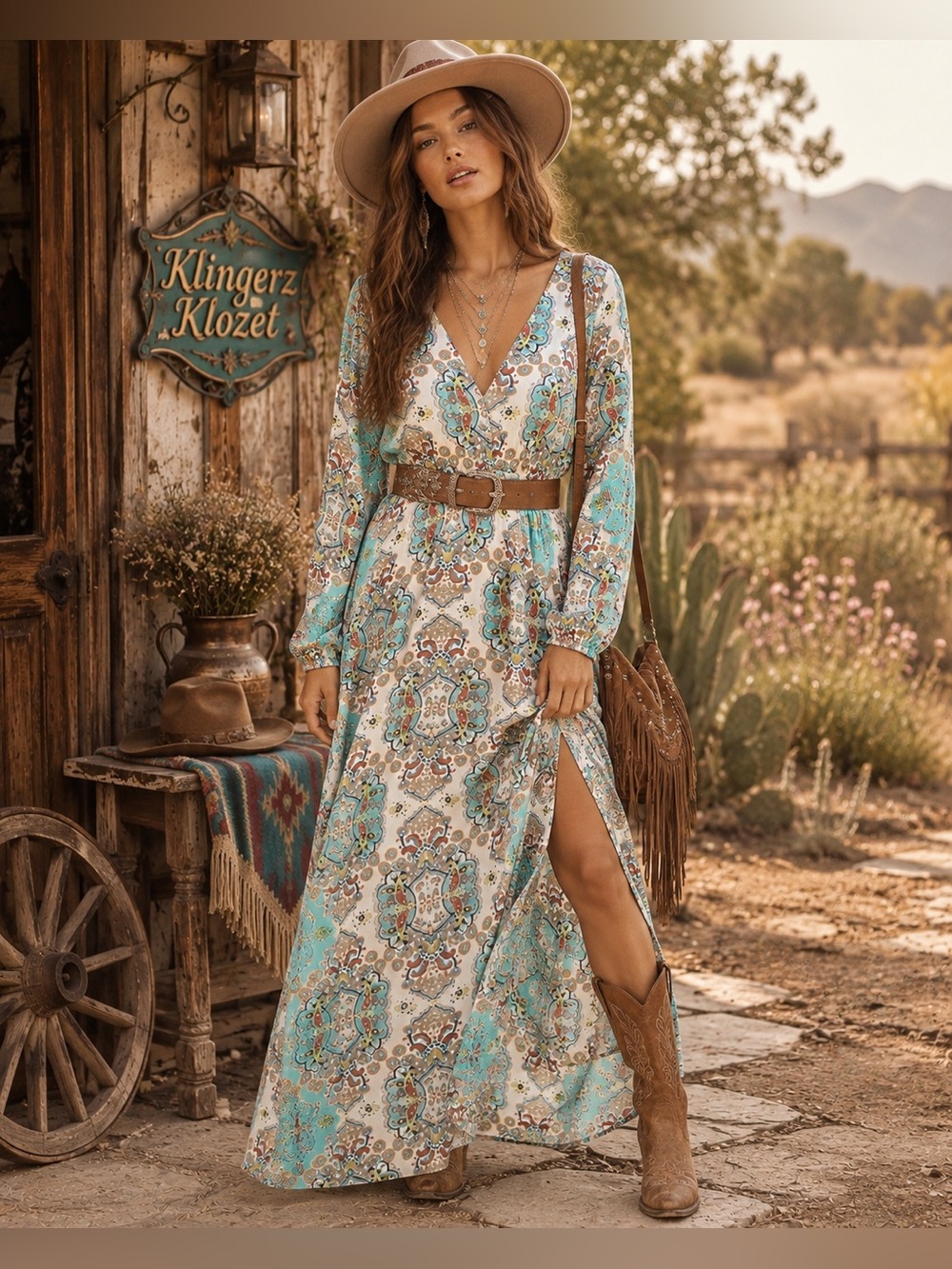 ✨ Boohoo Paisley Bohemian Maxi Dress – Size US 12 / UK 16 / EUR 44 ✨
